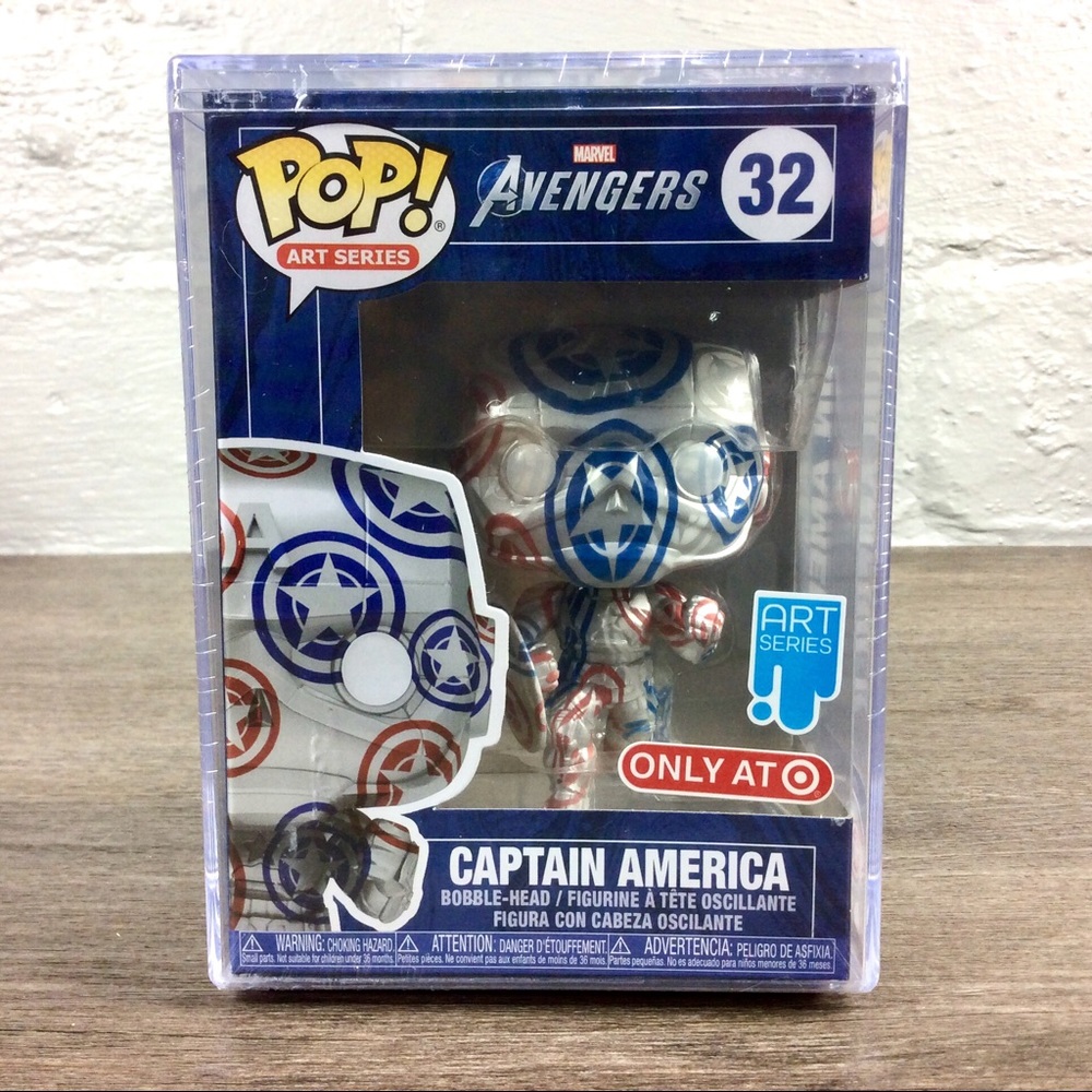 Funko POP! Avergers #32 Captain America Art Series NWT